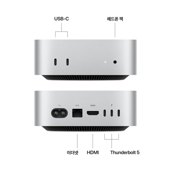 맥미니 M4 Pro (CPU 12코어/GPU 16코어) 24GB 512GB MCX44KH/A