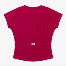 [노스페이스 공식] NT7UR30L 화이트라벨 여성 델피 반팔 라운드티_HOT PINK