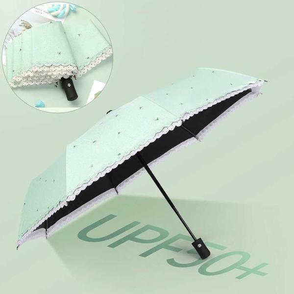 레이스 양산 우산 자동 3단 튼튼한 양우산 자외선차단(1)