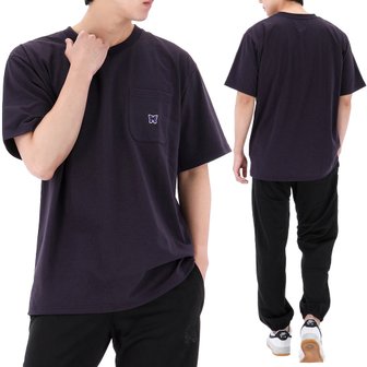 니들스 국내배송 24SS 니들스 크루넥 티셔츠 OT262 PURPLE