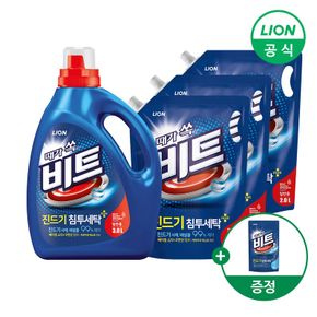 진드기침투 액체세제 용기 3L 1개+리필 2L 3개 +겸용300g 제공 (일반/드럼용 택1)..