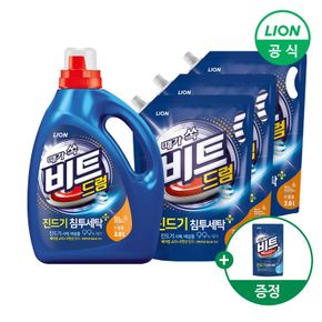진드기침투 액체세제 용기 3L 1개+리필 2L 3개 +겸용300g 제공 (일반/드럼용 택1)..