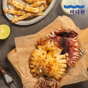 (m)[바다원] 국내산 촉촉한 피데기 반건조 오징어 10미 (1kg 내외)