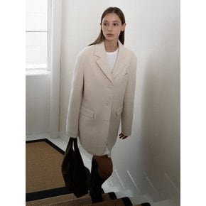 Phamee alpaca blazer half coat (3 color)