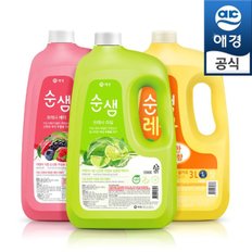 G_순샘 대용량 주방세제 3Lx2개 라임/베리 택 1+순샘피톤치드200ml 1개증정