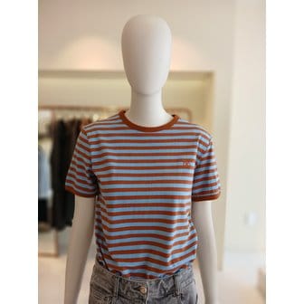 CC콜렉트 [여주점] 씨씨콜렉트 스트라이프라운드넥반팔티E252psm131