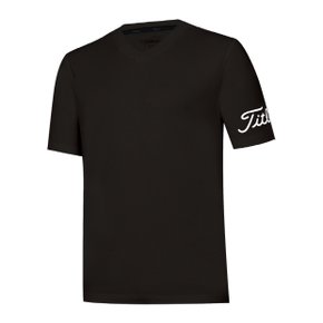 M 타이틀리스트골프반팔티 CQK TKPMS1205-06 V-NECK T-SHIRT BLACK