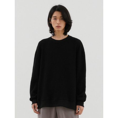 발루트 SABLE WAFFLE SWEAT SHIRT BLACK
