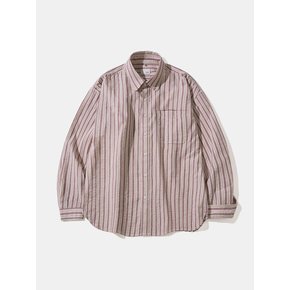 Retro Mood Stripe Seersucker Shirt S166