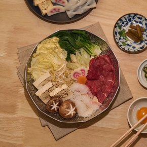통3중 인덕션겸용 12각형 업소 가정용 전골 스키야키팬 20cm