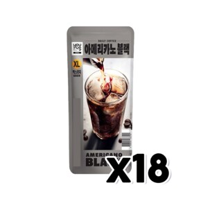 유어스 아메리카노블랙 XL 아이스파우치음료 500ml x 18개