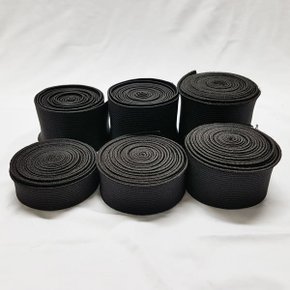 허리고무밴드 12/15/20/25/32/38/45/50mm 2마 검정