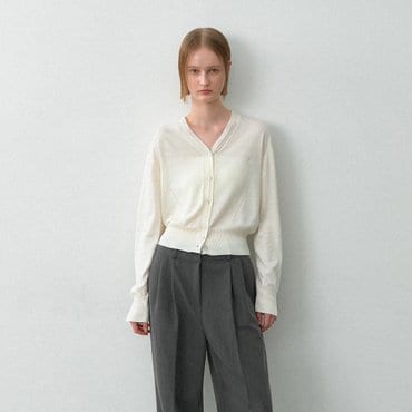 나인(Atelier Nain) [25S/S](택가:79,000원)에센셜 울시 니트 가디건(CD-2191)