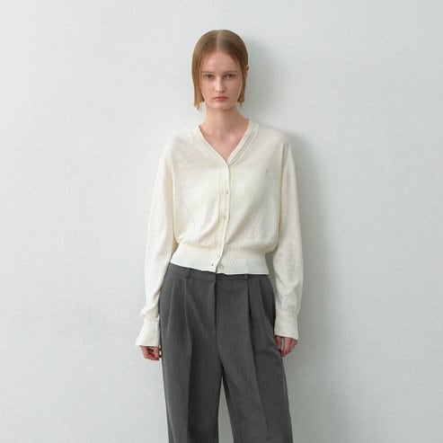 나인(Atelier Nain) [25S/S](택가:79,000원)에센셜 울시 니트 가디건(CD-2191)
