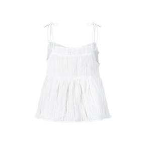 BUTTON LACE SLEEVELESS_White