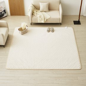 카본 탄소매트 전기요장판 소프트극세사 베이지 슈퍼킹 230X200