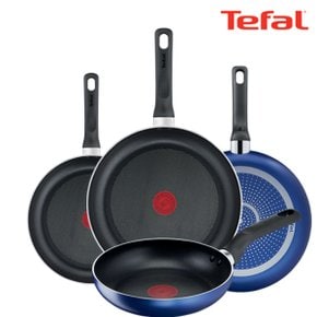 [TeFal] 테팔 팬&냄비 PTFE 미드나잇 블루 4종세트 (프라이팬 20cm + 24cm + 26cm + 28cm)