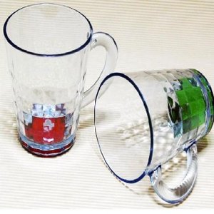  (SM)투명 아크릴 손잡이컵-색상랜덤 물컵아이스커피컵 (W9ECC87)