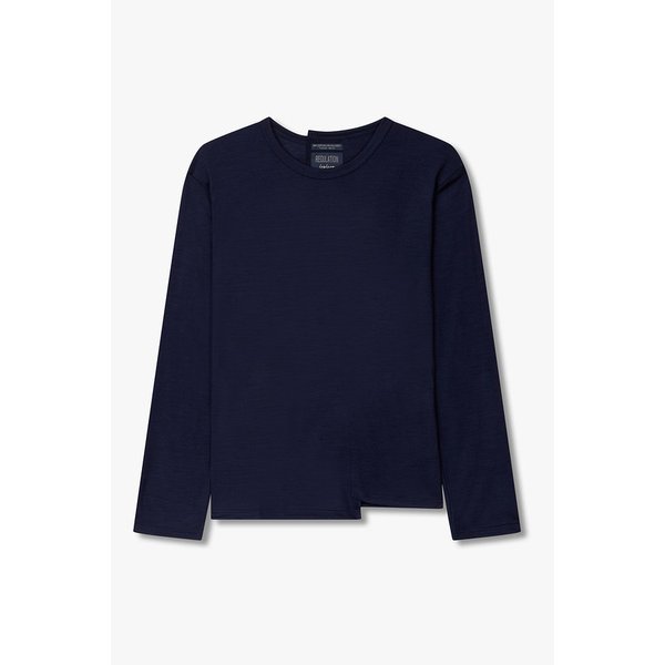 [HOMME] 롱 슬리브 크루넥 울 티셔츠 6625320009000