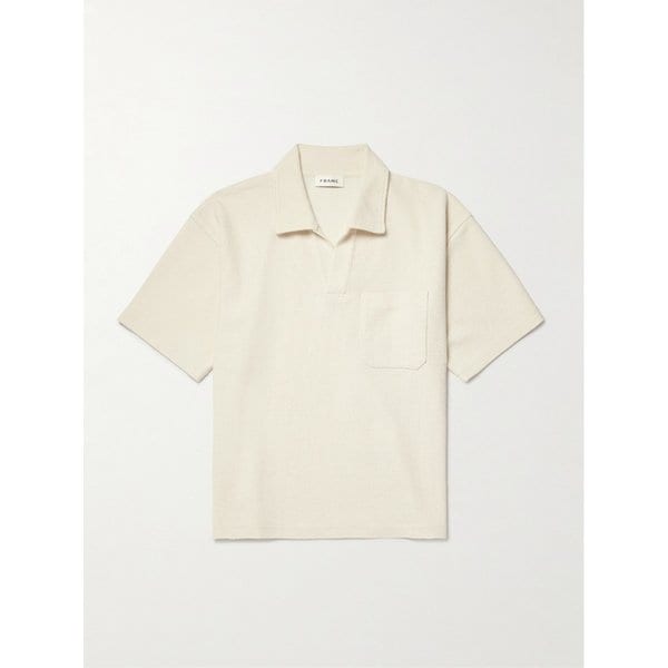 코튼 블렌드 텍스처 폴로 셔츠 46376663163035871