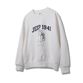 JP1TSU897 JEEP 1941 베어 맨투맨 2024년 아이보리 티셔츠 A2