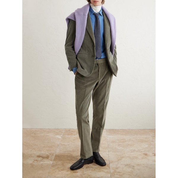 톰 스위니 코튼 울 블렌드 코듀로이 수트 46376663162899556