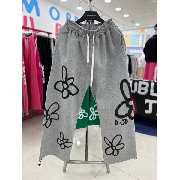 [여주점] 남여공용 스프레이꽃 팬츠 그레이JGZK80910