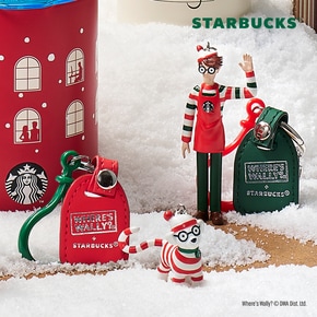 [스타벅스] 조이풀 월리 피규어 키링 세트(2P)