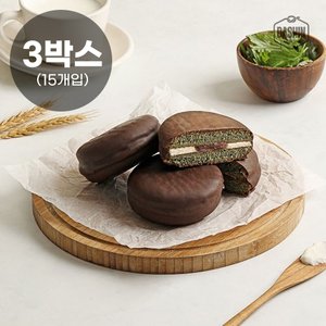 다신샵 프리미엄디저트 통밀당 초코파이 쑥 3박스(15개입)