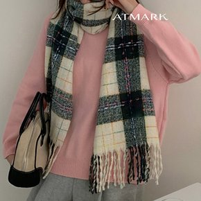 ATMARK 타탄체킹태슬롱머플러_AA49MF006G