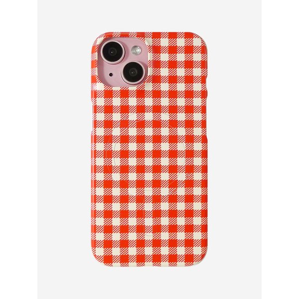 iPhone17시리즈입고[맥세이프하드/카드수납]Red Check Magsafe Hard/Card Phonecase
