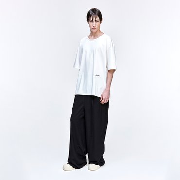 송지오 옴므 아티저널 유넥 티셔츠 화이트 SH3TS311WH