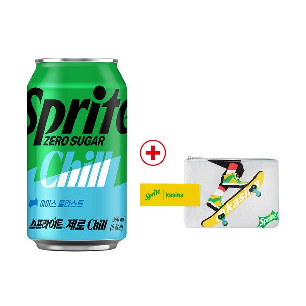 [코카콜라직영]스프라이트 제로 Chill 350ml 24CAN+스프라이트 파우치 증정