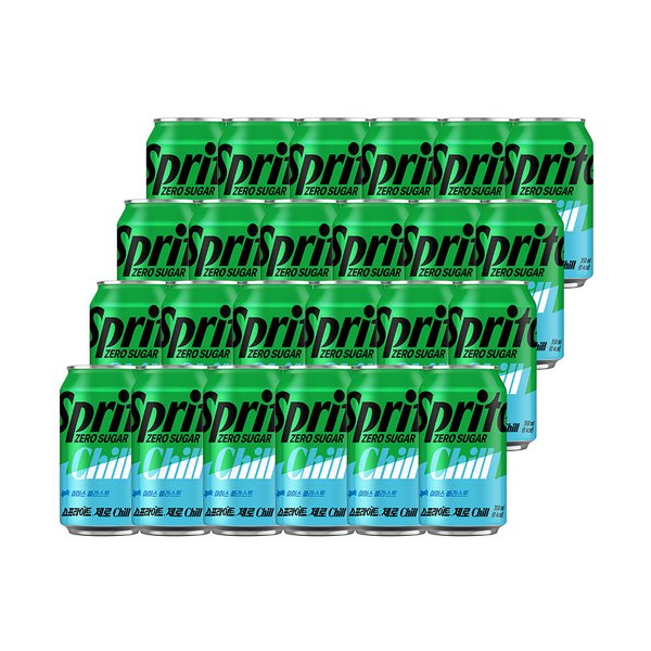 [코카콜라직영]스프라이트 제로 Chill 350ml 24CAN+스프라이트 파우치 증정