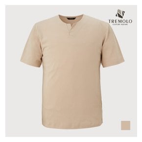 [TREMOLO] 라운드 변형솔리드 티셔츠-TRNASXM4161