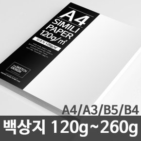 백상지 A4 120g 150g 180g 220g 상장용지 모형 모조