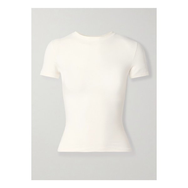 스킴스 스트레치 코튼 저지 티셔츠 마블 아이보리 1647597340971982