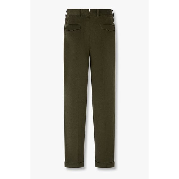 남성 투 턱 플리츠 롤업 헴 치노 팬츠 4615360015000