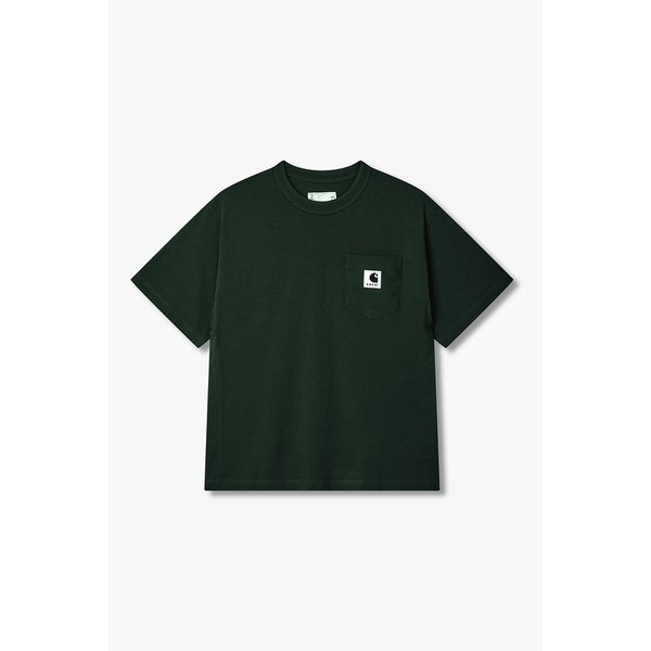 남성 코튼 저지 숏 슬리브 티셔츠 (다크 그린) 6425321702000