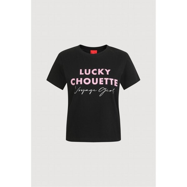 Lettering Point Slim-fit Short Sleeve T-shirts  (black) LFTAM26370BKX
