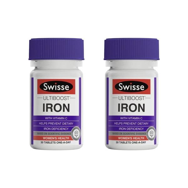 [해외직구] 호주직구 스위스 철분제 30정 2팩 Swisse Ultiboost Iron