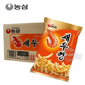  농심 새우깡 90g 20개 대용량 간식 과자 사무실 어린이집