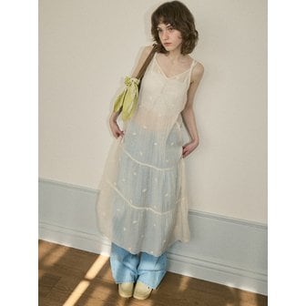 아우어노스텔지아 Flower lace layered dress_Ivory(OC25-OPS02)