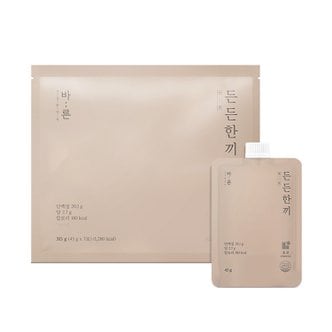 건강한약속 바른 든든한끼 다이어트 식사대용 단백질 쉐이크 초코맛 45g, 1세트(7포입)