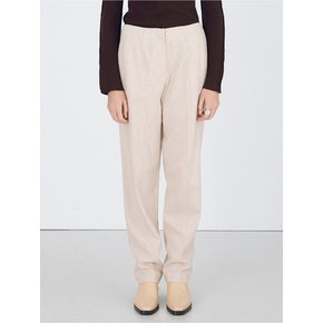 Zigzag Wool Pants_Light Beige