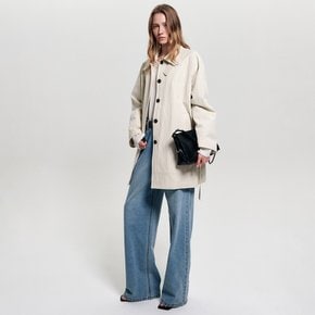 아를레 하프 트렌치 코트_크림 / ARLET HALF TRENCH COAT_CREAM