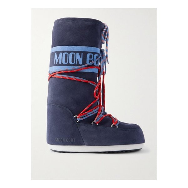 문부츠 아이콘 스웨이드 스노우 부츠 네이비 46376663162976160