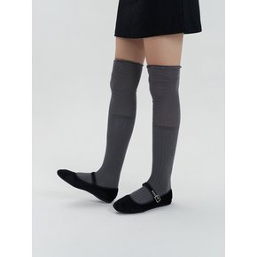 [단독] petit lace knee-socks (gray)