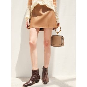 OZ A Line Leather Skirt