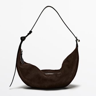  [Massimo Dutti Suede leather bag Limited Edition] 마시모두띠 스웨이드 레더 가죽 숄더백